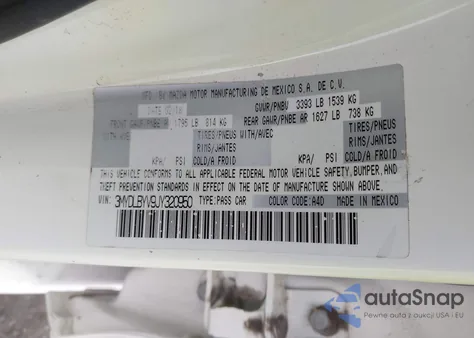 2018 Toyota Yaris Ia from USA, damaged, VIN 3MYDLBYV9JY320950